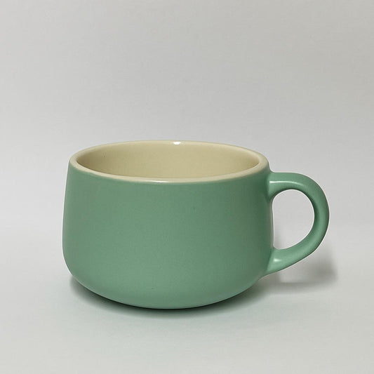 Ceramic Cappuccino Cup – Mint Green