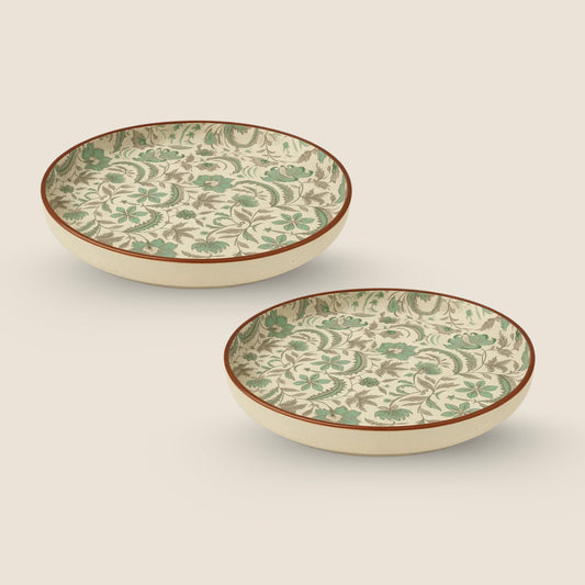 Artisan Floral Heritage Plate –10" Ceramic (SET OF 2)