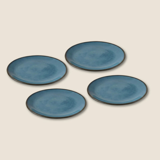 Azure Elegance Plate - 10" ceramic plate (set of 4)