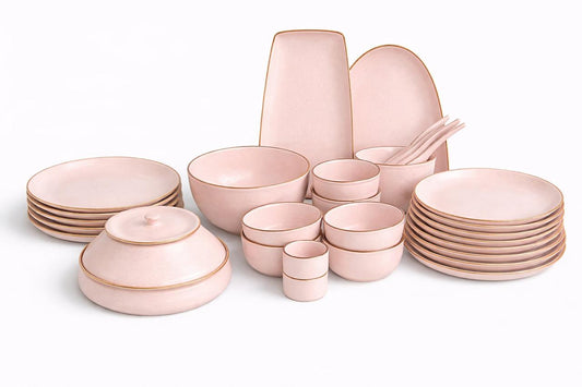 Cerae Atelier Floréa DS Stoneware Dinner Set – Blush Edition