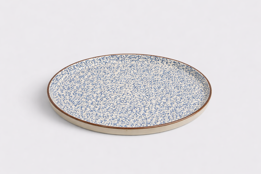 Cerae Azura Florale Stoneware Plate