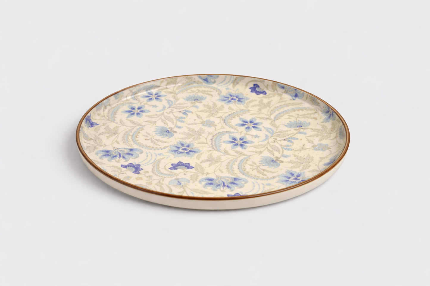 Cerae Azura Florale Stoneware Plate