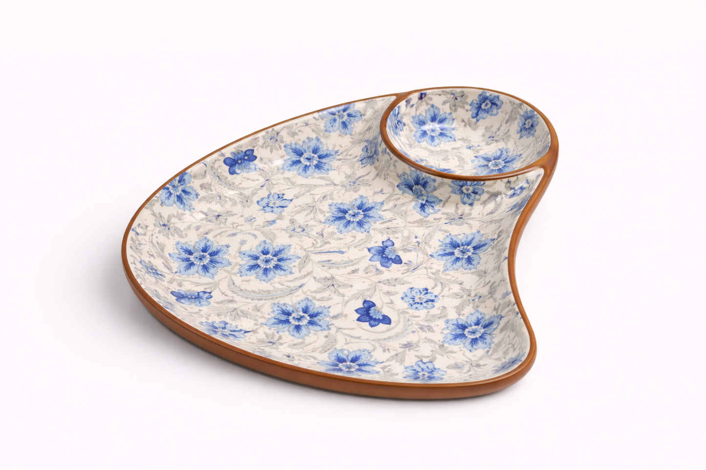 Cerae Azure Serve & Dip Stoneware Platter