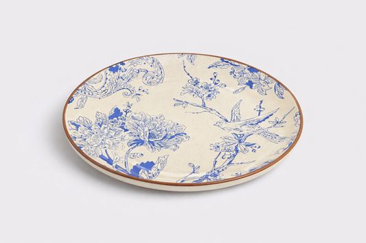 Cerae Bleu Élysée Stoneware Plate