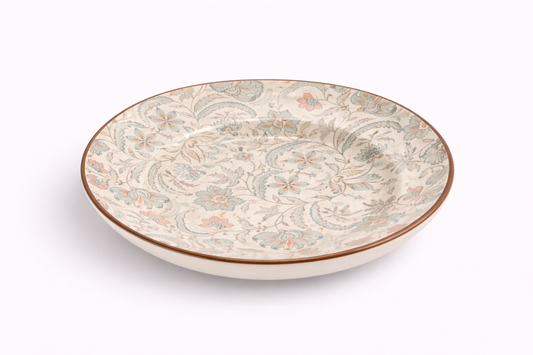 Cerae Floral Cellete Stoneware Plate