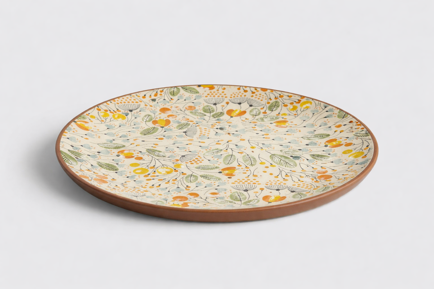 Cerae Sunlit Flora Stoneware Plate