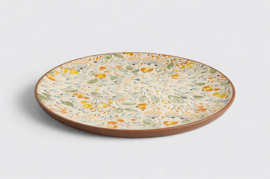 Cerae Sunlit Flora Stoneware Plate