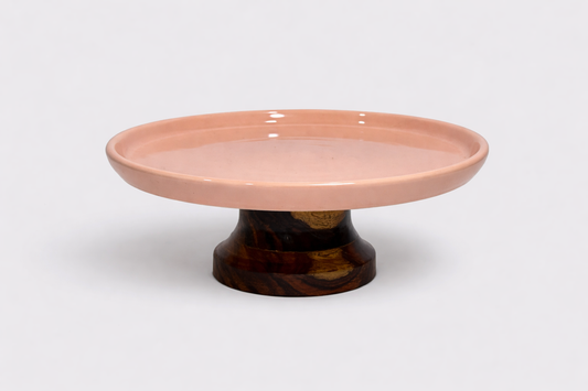 Cerae Terre Calm Stoneware Cake Stand