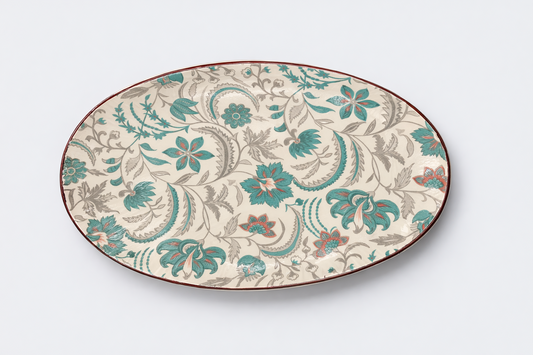 Cerae Zareen Veil Stoneware Designer Platter