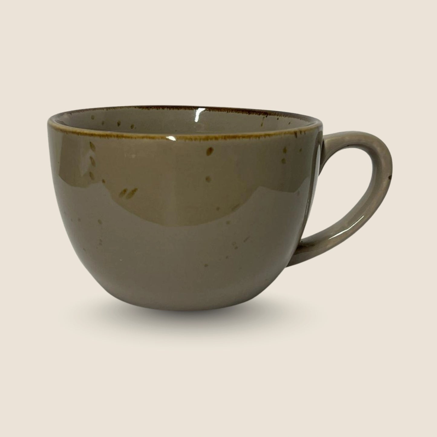 Cappuccino Cup – Rustic mocha (set of 6)