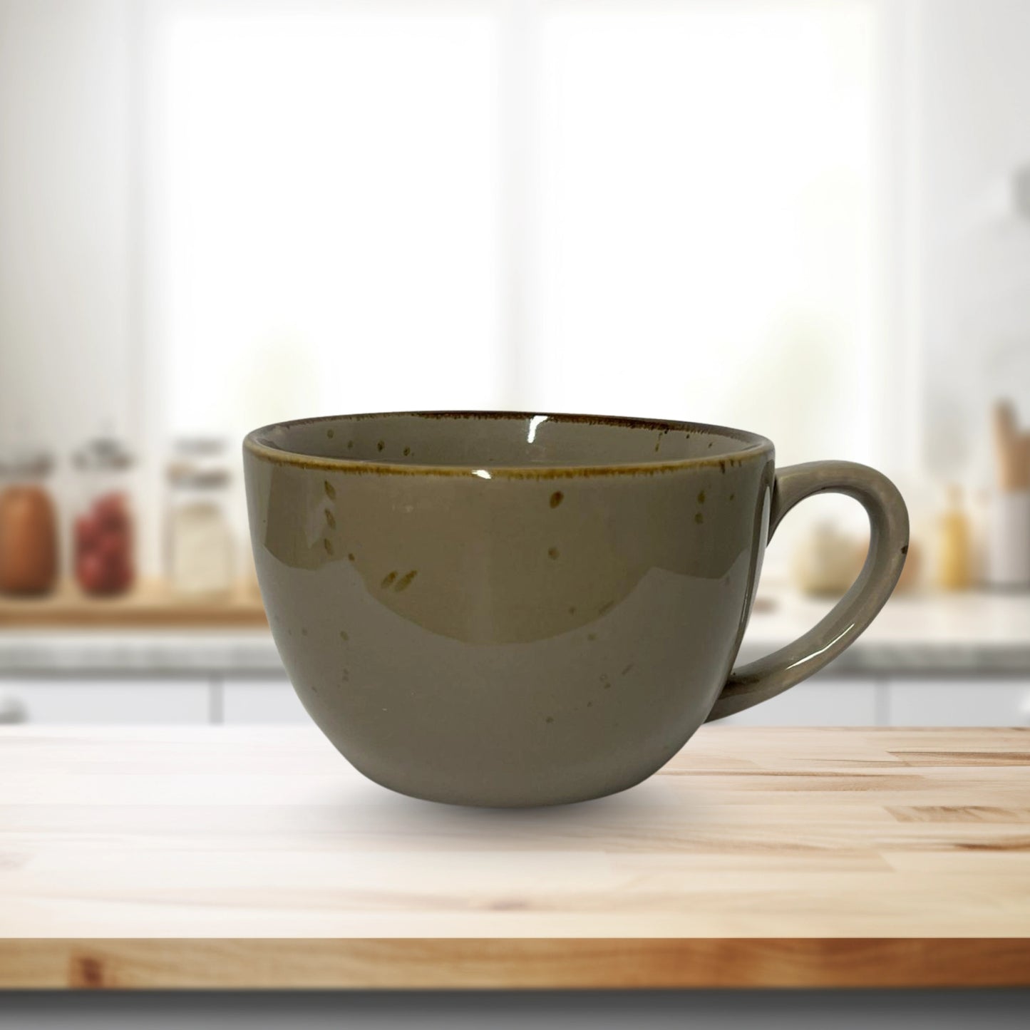 Cappuccino Cup – Rustic mocha (set of 6)