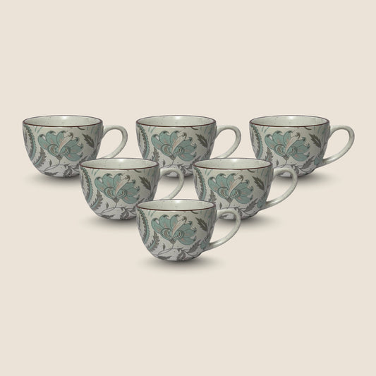 Cappuccino Cup – Vintage Floral (SET OF 6)