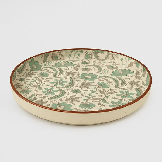 Artisan Floral Heritage Plate –"10" Ceramic