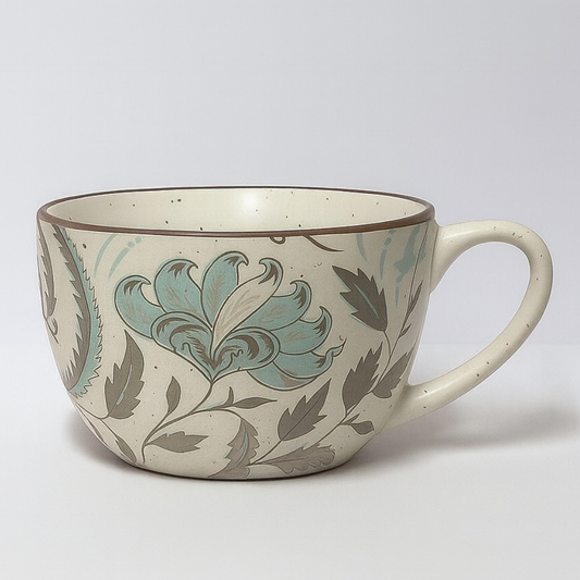 Cappuccino Cup – Vintage Floral