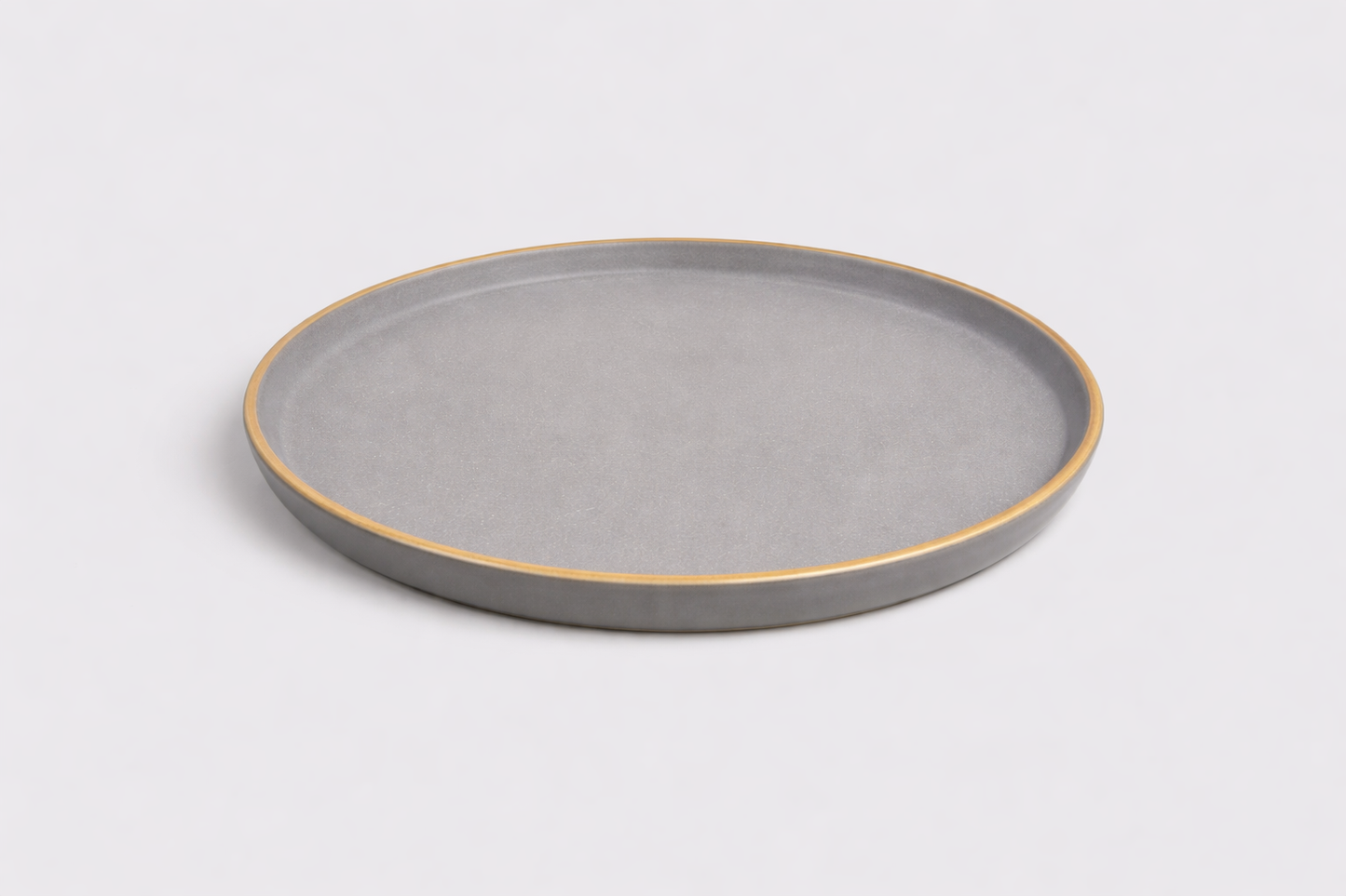 Cerae Vantor Grey Stoneware Plate